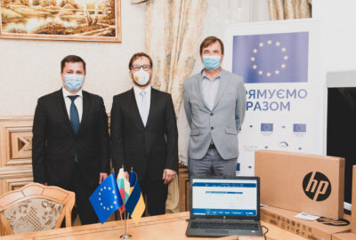 EU COVID-19 response: State Customs Service of Ukraine received 200 laptops and VC equipment via EU Public Finance Management Support Programme (EU4PFM)
