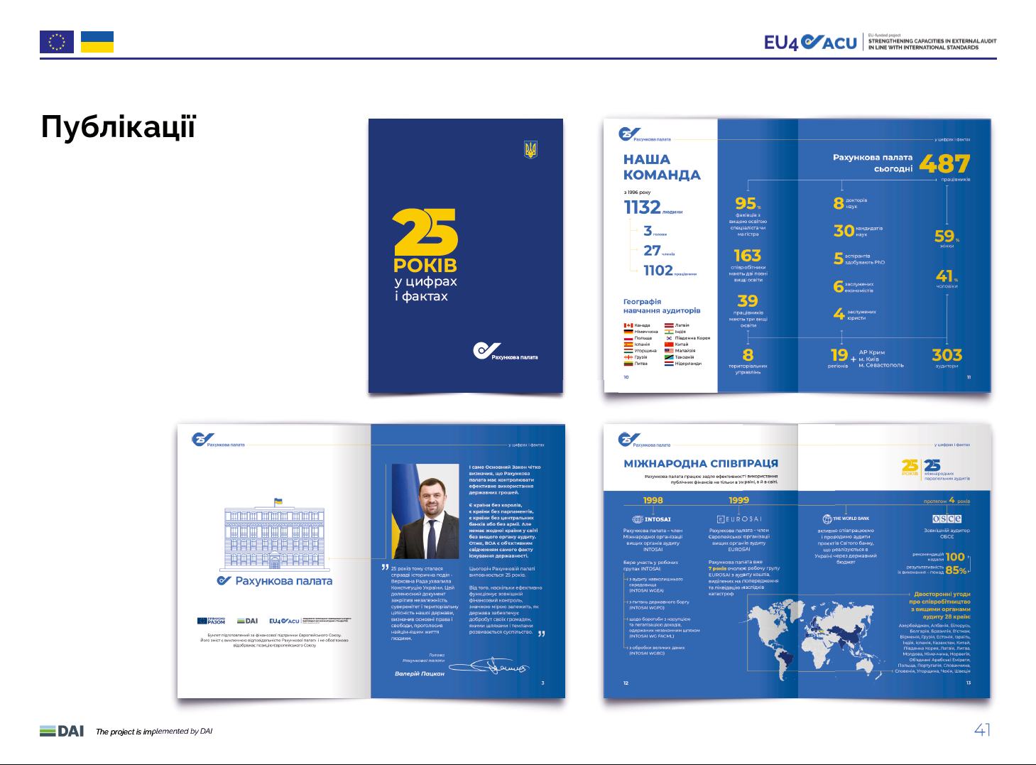 EU4ACU project developed a Brandbook for the Accounting Chamber of Ukraine and will help employees to use it