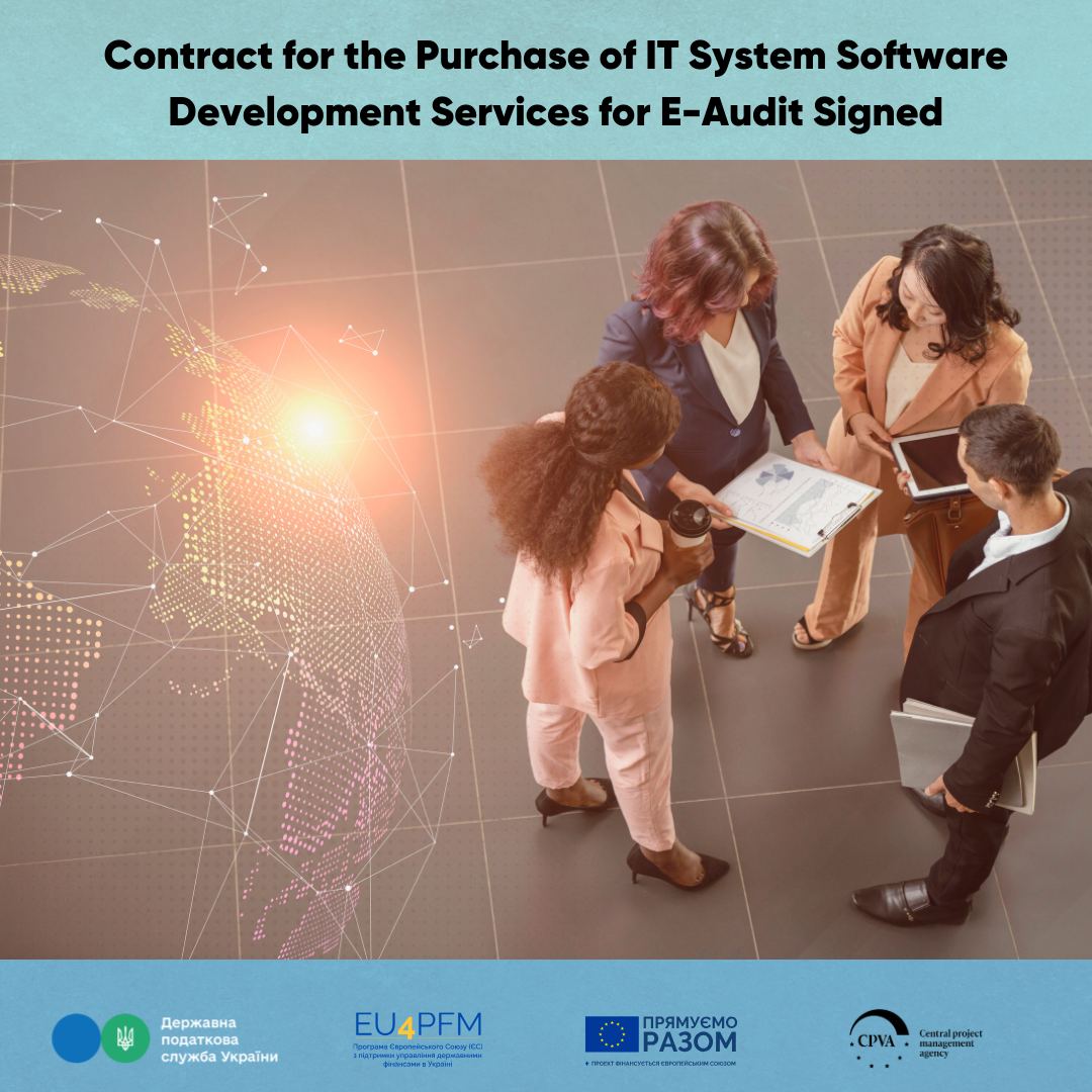 Contract for the purchase of services for the development of the e-audit IT system, financed by EU4PFM, is signed